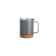 Caneca Térmica Inox com Base Cortiça de 400 ml Personalizada