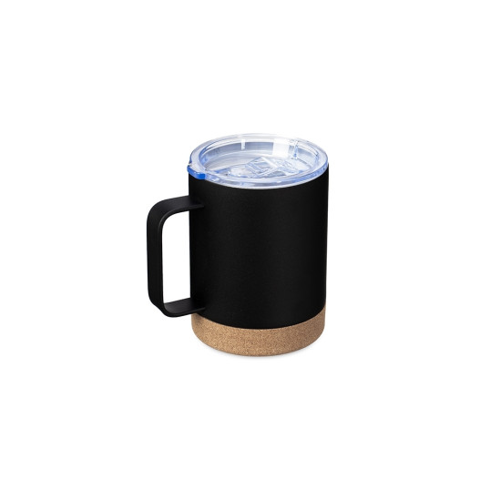 Caneca Térmica Inox com Base Cortiça de 330 ml Personalizada