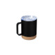 Caneca Térmica Inox com Base Cortiça de 330 ml Personalizada