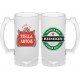 Caneca de Vidro Fosco para Chopp 500 ml Personalizada