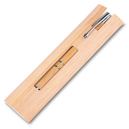 Caneta Bambu Personalizada