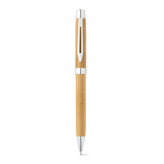 Caneta com Estojo Bambu Personalizada