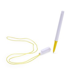 caneta plástica com cordão Personalizada