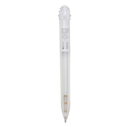 Caneta Plástica Transparente Personalizada