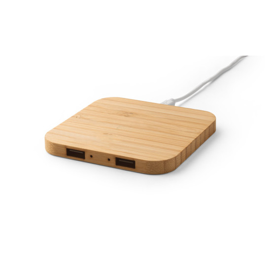 Carregador Wirelass Bambu Personalizada