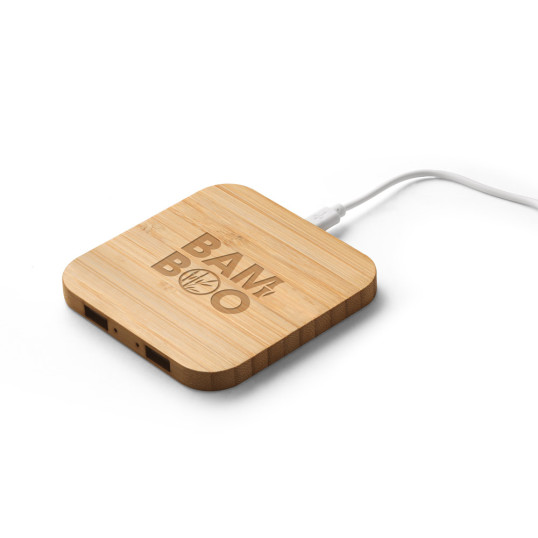 Carregador Wirelass Bambu Personalizada