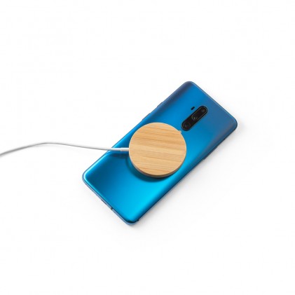 Carregador Wireless em Bambu Personalizada