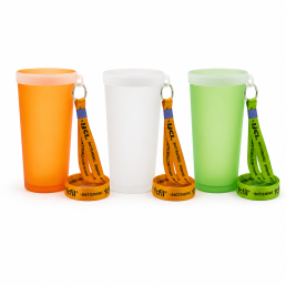 Copo Biodegradavel com Cordão 400 ml Personalizado