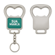 Chaveiro com Abridor de Garrafas Metal Personalizado