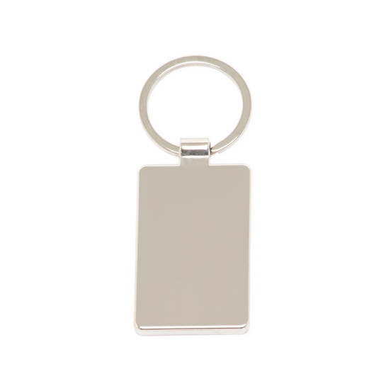 Chaveiro Metal Bambu Retangular Personalizado