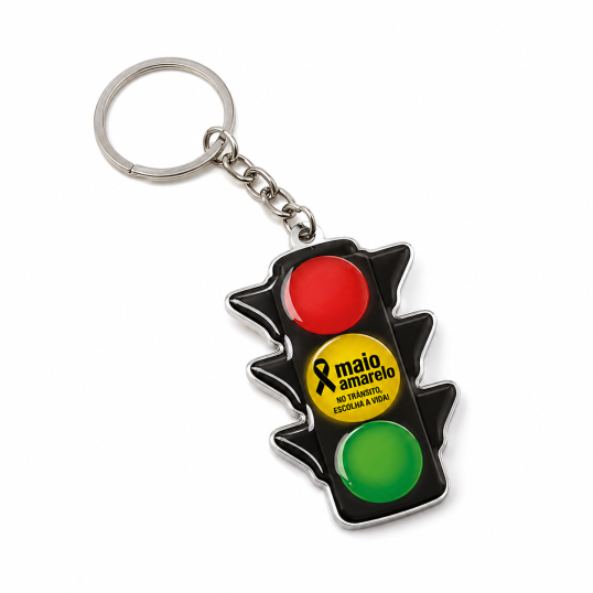 Chaveiro Metal com Personalização Resinado Personalizado