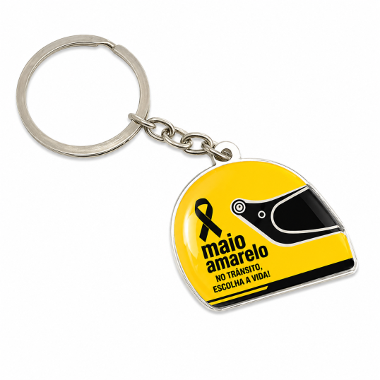 Chaveiro Metal com Personalização Resinado Personalizado