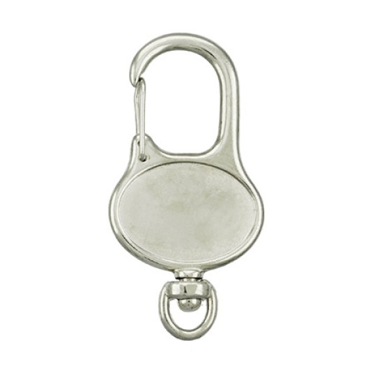 Chaveiro Metal Mosquetão Oval Personalizado