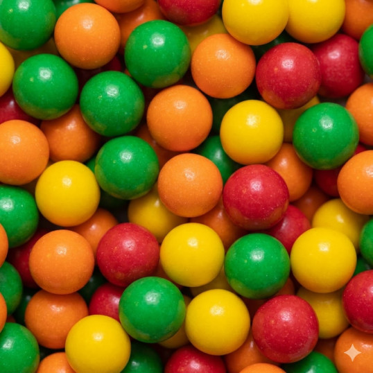 Chicle Bola Frutas Personalizado