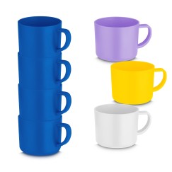 Conjunto de Xícaras de Plástico Personalizado