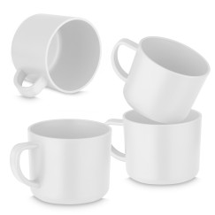Conjunto de Xícaras de Plástico Personalizado