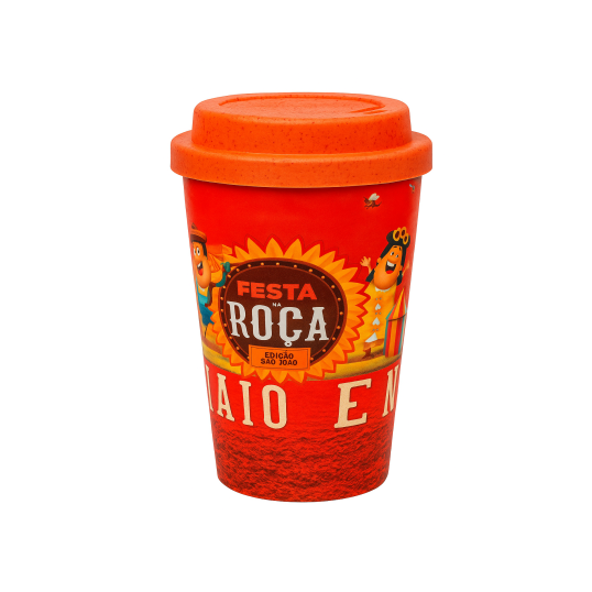 Copo bucks café fibra de arroz full printing Colorida 550 ml Personalizado