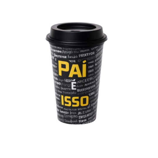 Copo com Tampa para Café In Mold Label 550 ML Personalizado