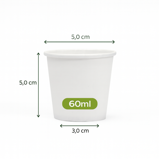 Copo de Papel Ecológico 60 ml Personalizado