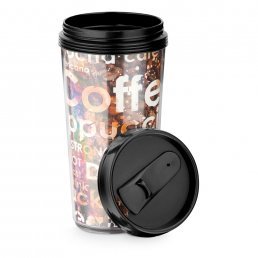 Copo de Viagem Parede Dupla para Foto 520 ml Personalizado