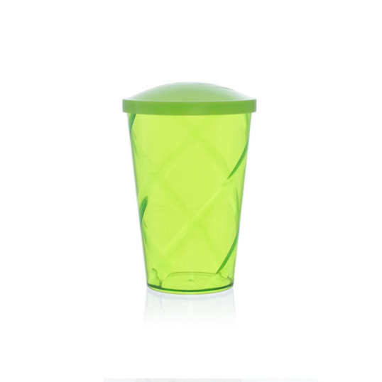 Copo Plástico Grande com Tampa Fechada 750 ml Personalizado