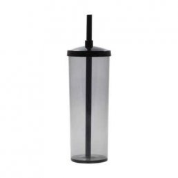 Copo Long Drink com Tampa e Canudo 330 ml Personalizado