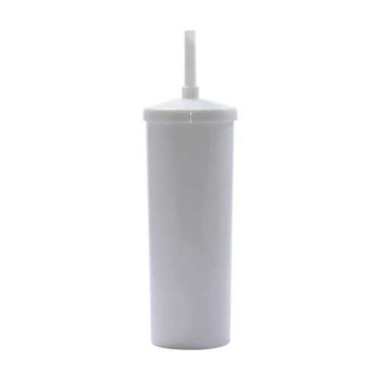 Copo Plástico Long Drink com Tampa e Canudo 330 ml Personalizado
