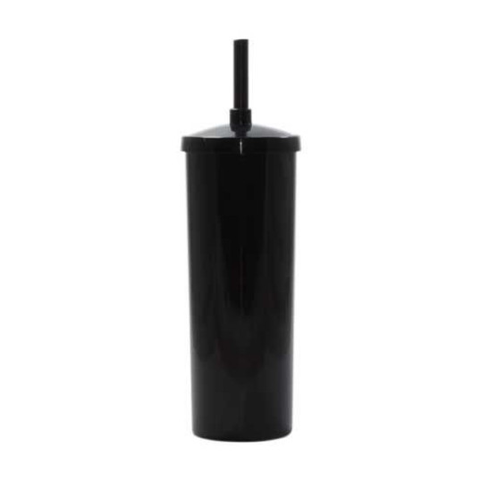 Copo Plástico Long Drink com Tampa e Canudo 330 ml Personalizado
