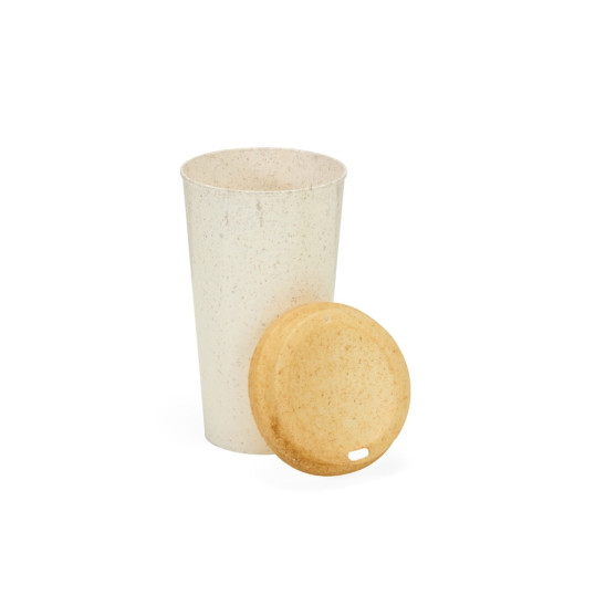 Copo Para café em Fibra de Coco e Arroz 550 ml Personalizado