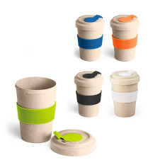 Copo Bambu para Viagem com Tampa 500 ml Personalizado