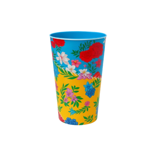 Copo Plástico Colorido Full Printing 430 ml Personalizado
