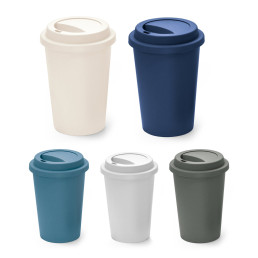 Copo Plástico com Tampa para Viagem 450 ML Personalizado