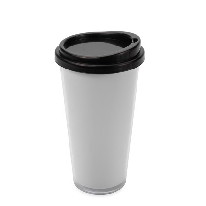 Copo Plástico Duplo 400ml Personalizado Copo Plástico Duplo 400ml Personalizado