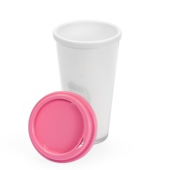 Copo Plástico Duplo 400ml Personalizado
