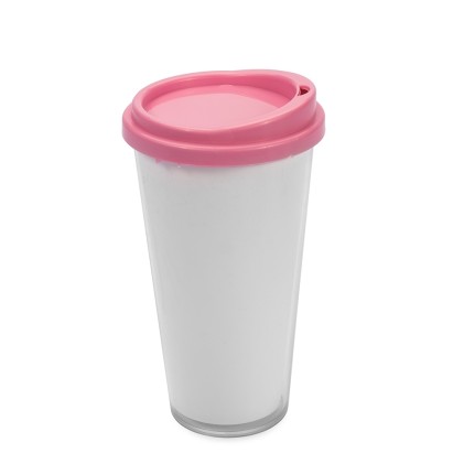 Copo Plástico Duplo 400ml Personalizado Copo Plástico Duplo 400ml Personalizado