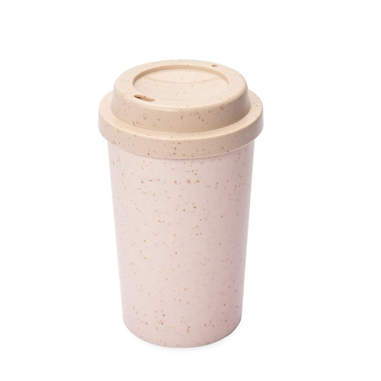 Copo Plástico e Fibra de Arroz 350 ml Personalizado