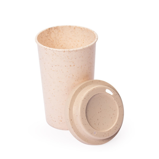 Copo Plástico e Fibra de Arroz 350 ml Personalizado