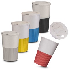 Copo plástico em fibra de trigo 400 ML Personalizado