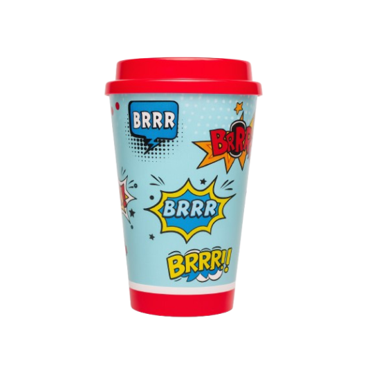 Copo Plástico Full Printing Bucks Para Café Colorido 550 ml Personalizado