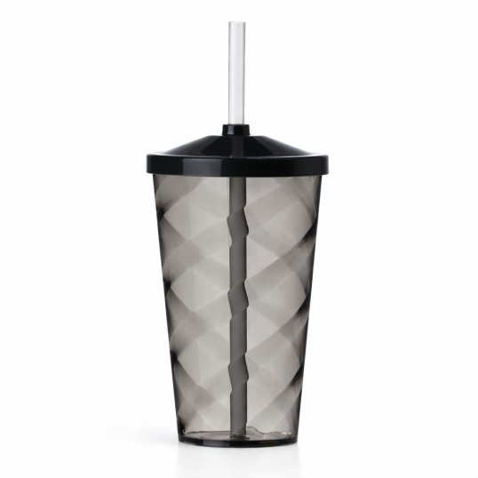 Copo Plástico Twist com Tampa 550ml Personalizado