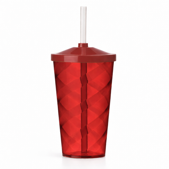 Copo Plástico Twist com Tampa 550ml Personalizado