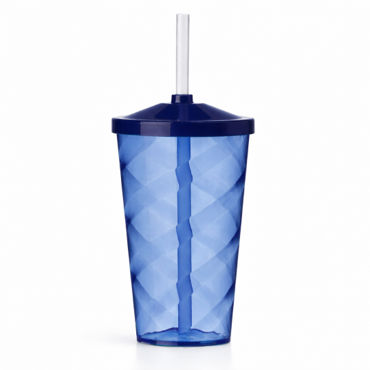 Copo Plástico Twist com Tampa 550ml Personalizado
