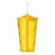 Copo Plástico Twist com Tampa 550ml Personalizado