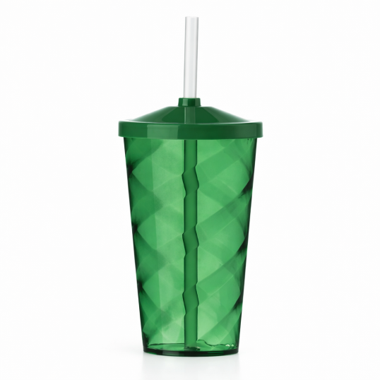 Copo Plástico Twist com Tampa 550ml Personalizado
