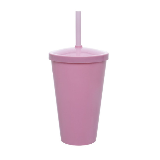 Copo Plástico com Tampa 550 ml para Brinde Personalizado