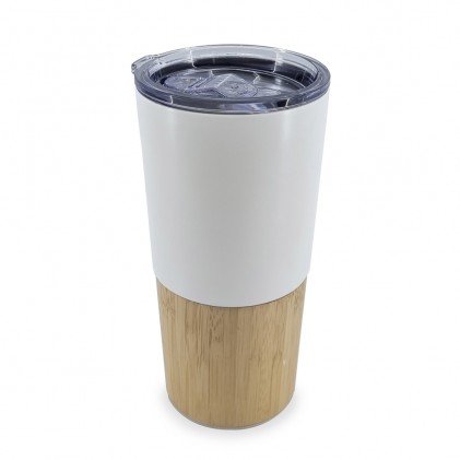 Copo Térmico Bambu e Inox 600ml Personalizado