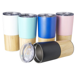 Copo Térmico Bambu e Inox 600 ml Personalizado