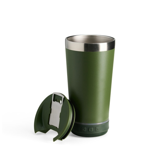 Copo Térmico Inox com Caixa de Som 400 ML Personalizado