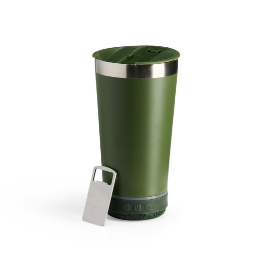 Copo Térmico Inox com Caixa de Som 400 ML Personalizado