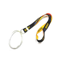 Cordão Com Porta Copo em Silicone Transparente 25 MM X 120 CM Personalizado